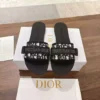 Dior Evolution Slides Dark Blue Dior Printed Technical Fabric - SDD009