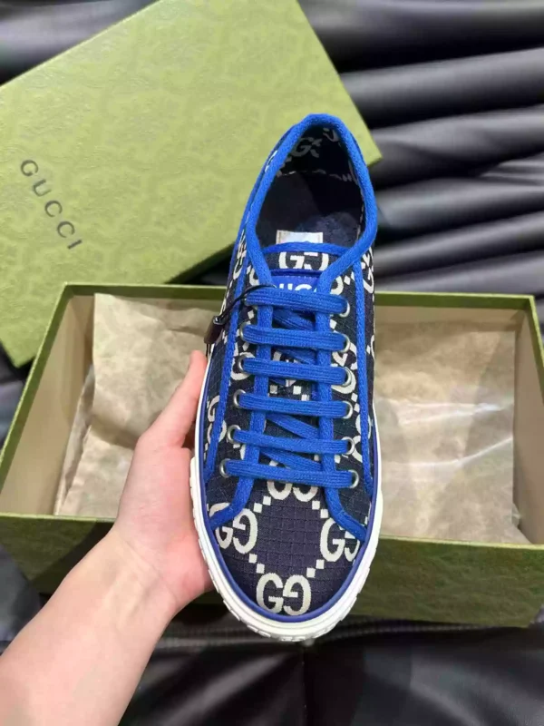 GUCCI TENNIS 1977 SHOES SNEAKERS IN BEIGEBLUE - GC281