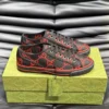GUCCI TENNIS 1977 SHOES SNEAKERS IN BLACKRED - GC282