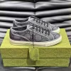 GUCCI TENNIS 1977 SHOES SNEAKERS IN DARK GREYBLACK - GC280