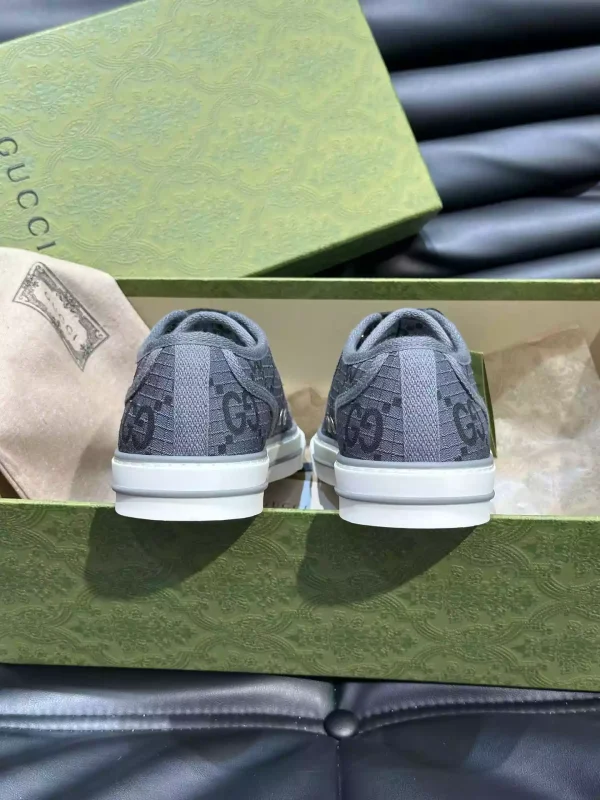 GUCCI TENNIS 1977 SHOES SNEAKERS IN DARK GREYBLACK - GC280