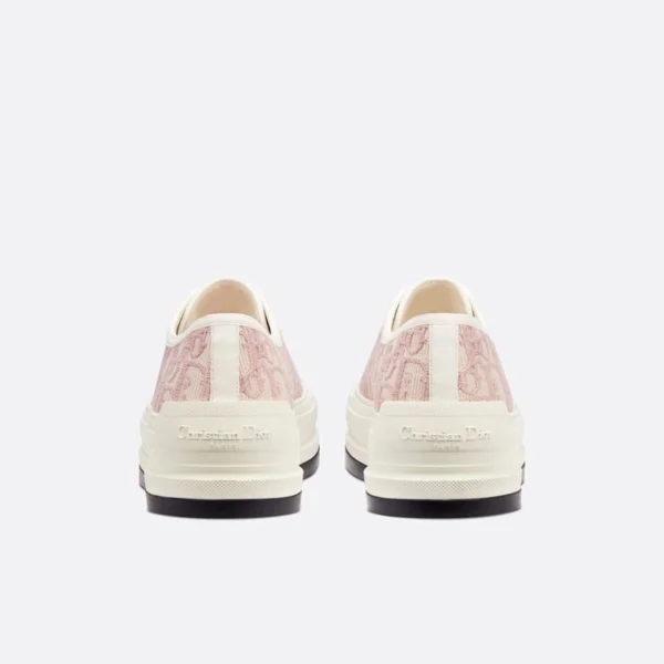 WALK'N'DIOR PLATFORM SNEAKERS UNISEX OBLIQUE EMBROIDERED COTTON PINK – CD171