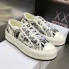 WALK'N'DIOR PLATFORM SNEAKERS UNISEX PLAN DE PARIS EMBROIDERED BLACK – CD147