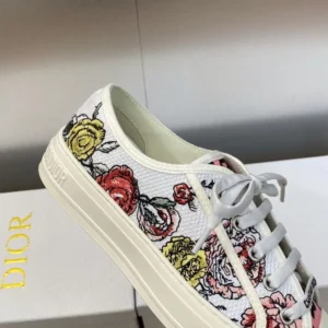 WALK'N'DIOR SNEAKERS WOMEN FLORILEGIO EMBROIDERED WHITEPINK – CD155