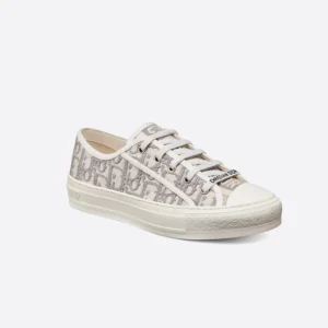 WALK'N'DIOR SNEAKERS WOMEN OBLIQUE EMBROIDERED COTTON GREY – CD170