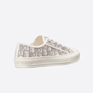 WALK'N'DIOR SNEAKERS WOMEN OBLIQUE EMBROIDERED COTTON GREY – CD170