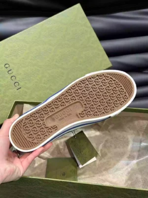 GUCCI TENNIS 1977 SHOES SNEAKERS IN BEIGEBLUE - GC281