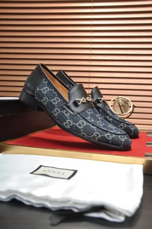 GUCCI JORDAAN GG LOAFER IN BLUE - LDG22
