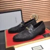 GUCCI MAXI GG GUCCI JORDAAN LOAFER IN BLACK - LDG29