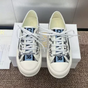 WALK'N'DIOR PLATFORM SNEAKERS UNISEX CABINET DE CURIOSITES EMBROIDERED WHITE – CD192