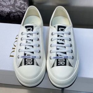 WALK'N'DIOR PLATFORM SNEAKERS UNISEX CANVAS WHITE – CD191