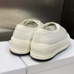 WALK'N'DIOR PLATFORM SNEAKERS UNISEX CANVAS WHITE – CD191