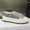 WALK'N'DIOR PLATFORM SNEAKERS UNISEX JARDIN D'HIVER EMBROIDERED BLUE – CD187