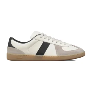 DIOR B01 MATCHPOINT SNEAKERS BLACK AND WHITE SMOOTH CALFSKIN WITH GRAY SUEDE