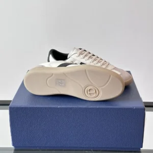 DIOR B01 MATCHPOINT SNEAKERS BLACK AND WHITE SMOOTH CALFSKIN WITH GRAY SUEDE