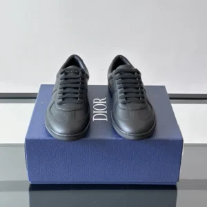 DIOR B01 MATCHPOINT SNEAKERS BLACK SMOOTH CALFSKIN – CD224