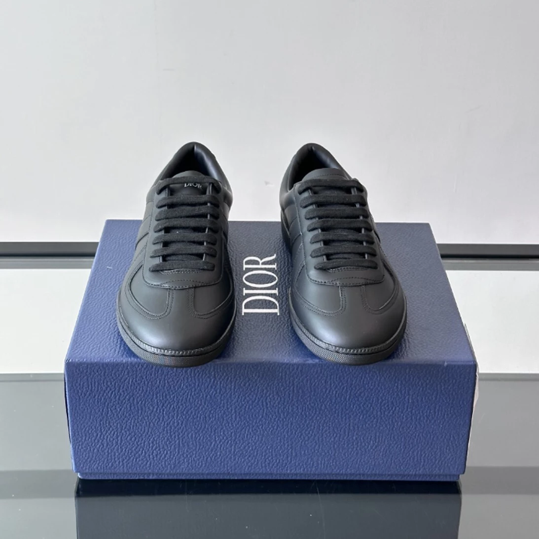 DIOR B01 MATCHPOINT SNEAKERS BLACK SMOOTH CALFSKIN – CD224