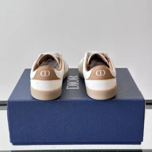 DIOR B01 MATCHPOINT SNEAKERS COGNAC AND WHITE SMOOTH CALFSKIN WITH WHITE SUEDE – CD226