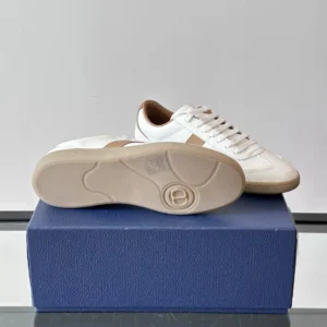 DIOR B01 MATCHPOINT SNEAKERS COGNAC AND WHITE SMOOTH CALFSKIN WITH WHITE SUEDE – CD226