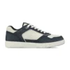 DIOR B27 UPTOWN LOW-TOP SNEAKERS NAVY BLUE AND WHITE GRAINED CALFSKIN WITH WHITE GRAVITY LEATHER – CD222