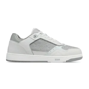 DIOR B27 UPTOWN LOW-TOP SNEAKERS WHITE SMOOTH CALFSKIN AND WHITE OBLIQUE JACQUARD – CD217