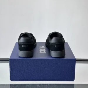 DIOR B27 UPTOWN SNEAKERS BLACK SUEDE SMOOTH CALFSKIN AND BLACK OBLIQUE JACQUARD – CD213