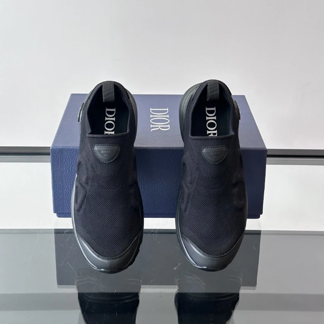 DIOR B30 COUNTDOWN SNEAKERS BLACK TECHNICAL MESH AND BLACK TECHNICAL FABRIC – CD228