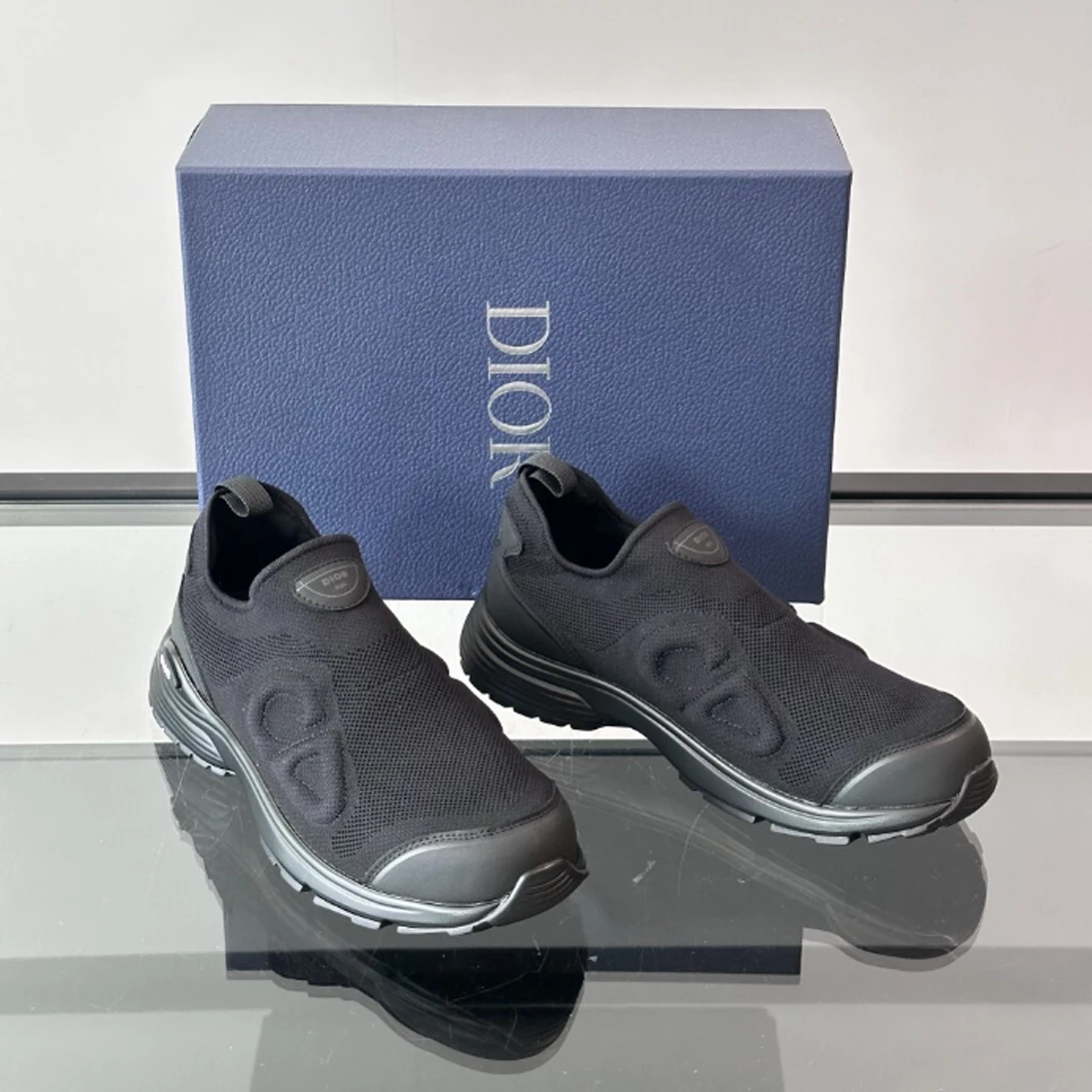 DIOR B30 COUNTDOWN SNEAKERS BLACK TECHNICAL MESH AND BLACK TECHNICAL FABRIC – CD228
