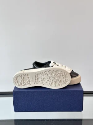 DIOR B33 SPIN SNEAKERS BLACK GRAINED CALFSKIN AND BLACK GRAVITY LEATHER – CD200