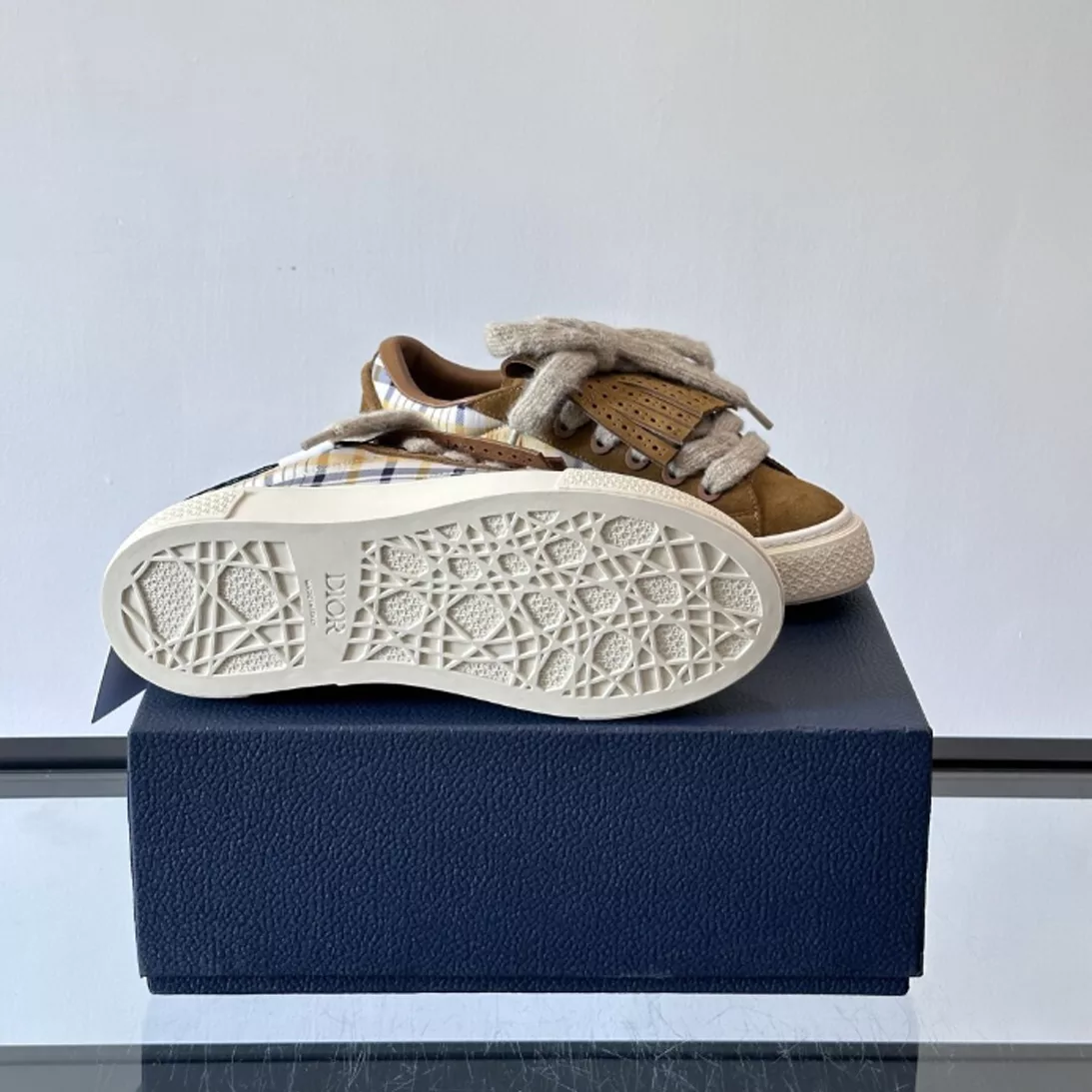 DIOR B33 SPIN SNEAKERS IN BROWN – CD220