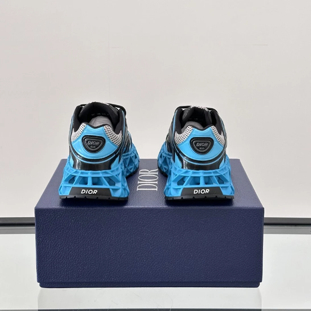 DIOR B35 NXXT-SNEAKERS IN GREY AND BLUE – CD232