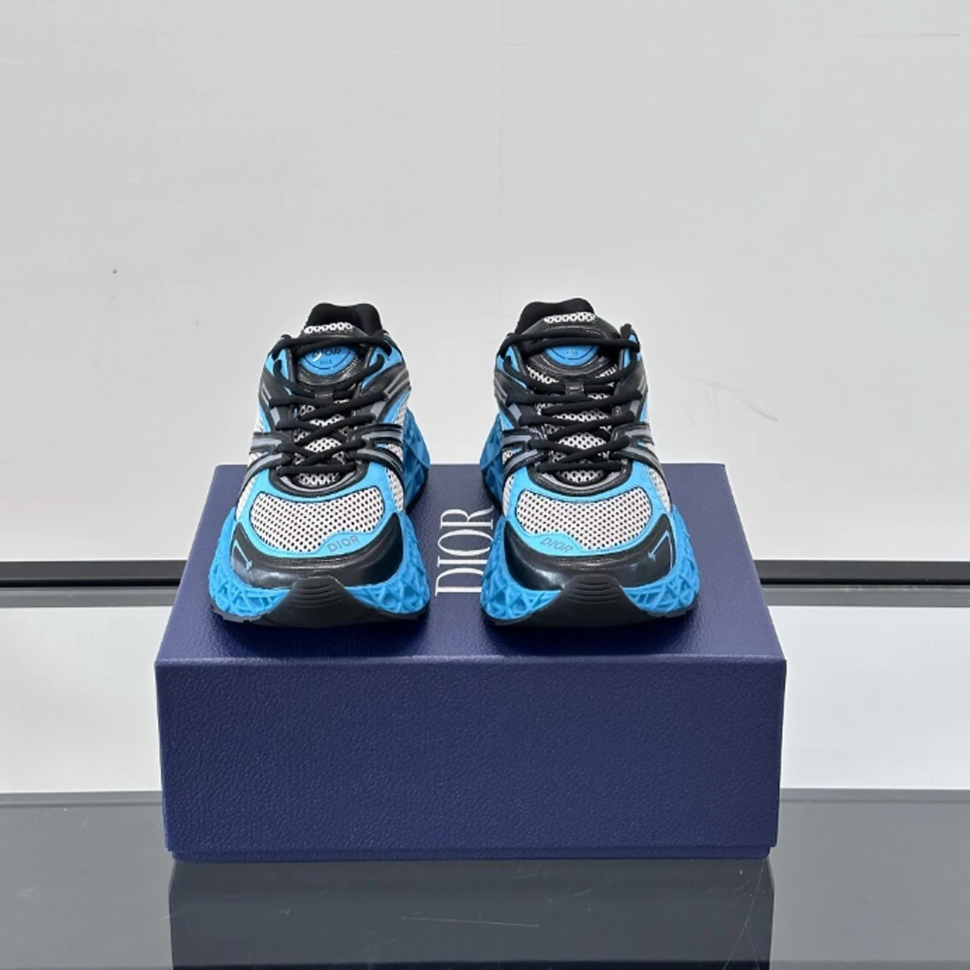 DIOR B35 NXXT-SNEAKERS IN GREY AND BLUE – CD232