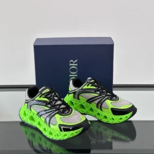 DIOR B35 NXXT-SNEAKERS IN GREY AND GREEN – CD231