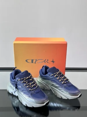 DIOR B44 BLADE SNEAKERS GRADIENT BLUE AND SILVER-TONE – CD212