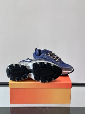 DIOR B44 BLADE SNEAKERS GRADIENT BLUE AND SILVER-TONE – CD212