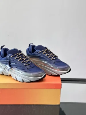 DIOR B44 BLADE SNEAKERS GRADIENT BLUE AND SILVER-TONE – CD212