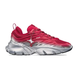DIOR B44 BLADE SNEAKERS GRADIENT RED AND SILVER-TONE – CD209