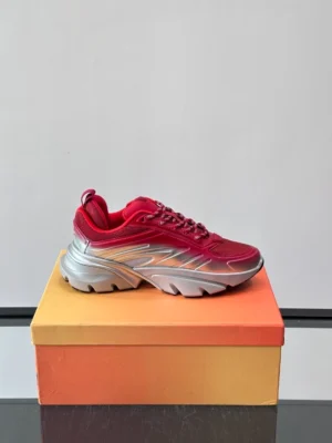 DIOR B44 BLADE SNEAKERS GRADIENT RED AND SILVER-TONE – CD209