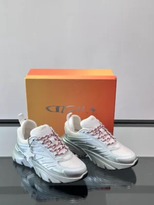 DIOR B44 BLADE SNEAKERS GRADIENT WHITE AND SILVER-TONE – CD210