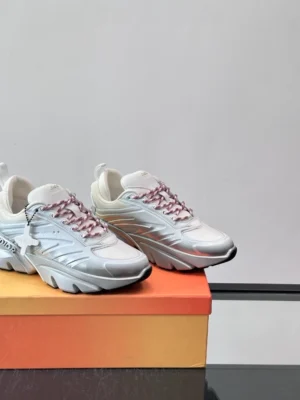 DIOR B44 BLADE SNEAKERS GRADIENT WHITE AND SILVER-TONE – CD210