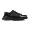 DIOR COMBAT DERBY SHOES BLACK POLISHED CALFSKIN AND BLACK OBLIQUE JACQUARD – CD197