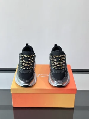 DIOR B44 BLADE SNEAKERS GRADIENT BLACK AND SILVER-TONE – CD211