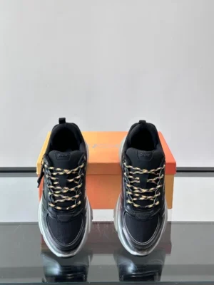 DIOR B44 BLADE SNEAKERS GRADIENT BLACK AND SILVER-TONE – CD211