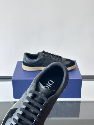 DIOR B01 MATCHPOINT SNEAKER BLACK SMOOTH CALFSKIN AND BLACK SUEDE – CD241