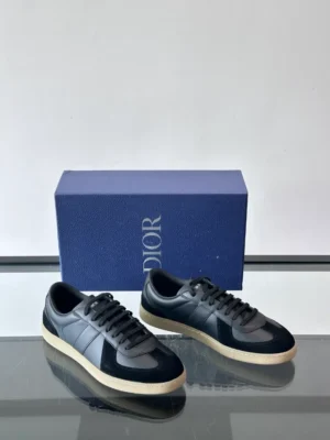 DIOR B01 MATCHPOINT SNEAKER BLACK SMOOTH CALFSKIN AND BLACK SUEDE – CD241