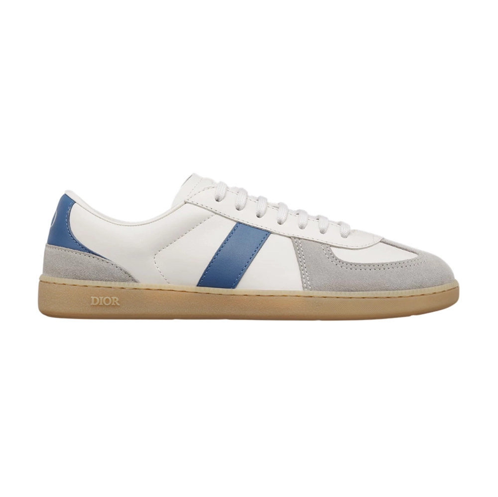 DIOR B01 MATCHPOINT SNEAKER BLUE AND WHITE SMOOTH CALFSKIN WITH GRAY SUEDE – CD239
