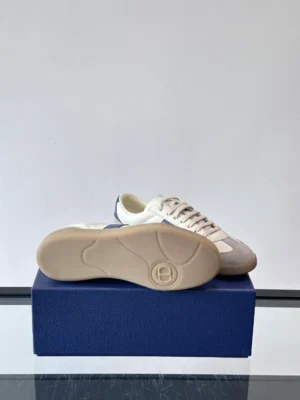 DIOR B01 MATCHPOINT SNEAKER BLUE AND WHITE SMOOTH CALFSKIN WITH GRAY SUEDE – CD239