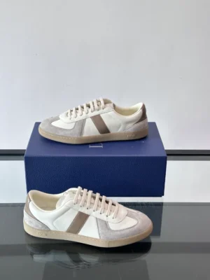 DIOR B01 MATCHPOINT SNEAKER GRAY AND WHITE SMOOTH CALFSKIN WITH GRAY SUEDE – CD240