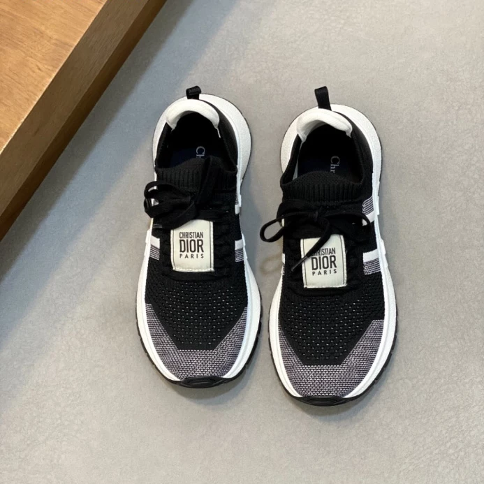 DIOR RUN'N'DI0R SNEAKERS BLACK AND WHITE TECHNICAL MESH – CD244