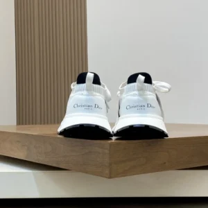 DIOR RUN'N'DI0R SNEAKERS WHITE AND BLACK TECHNICAL MESH – CD242